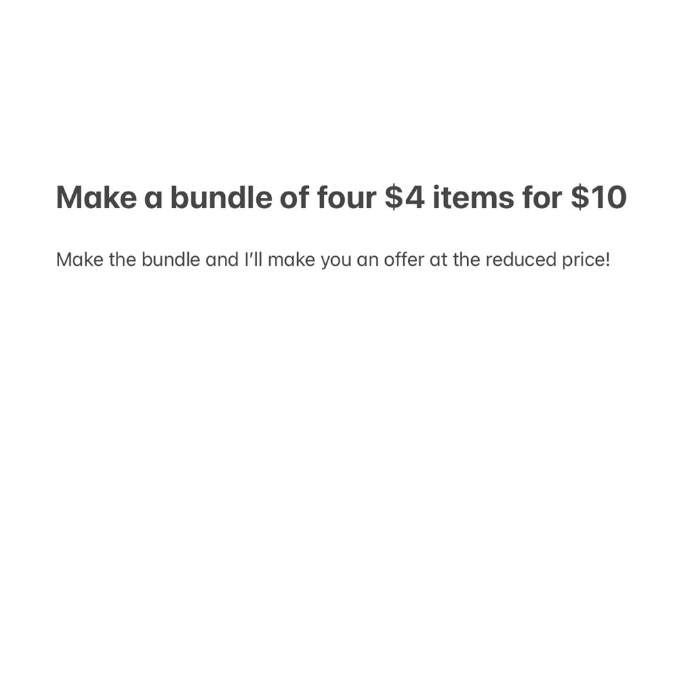 Make a bundle for a reduced price!